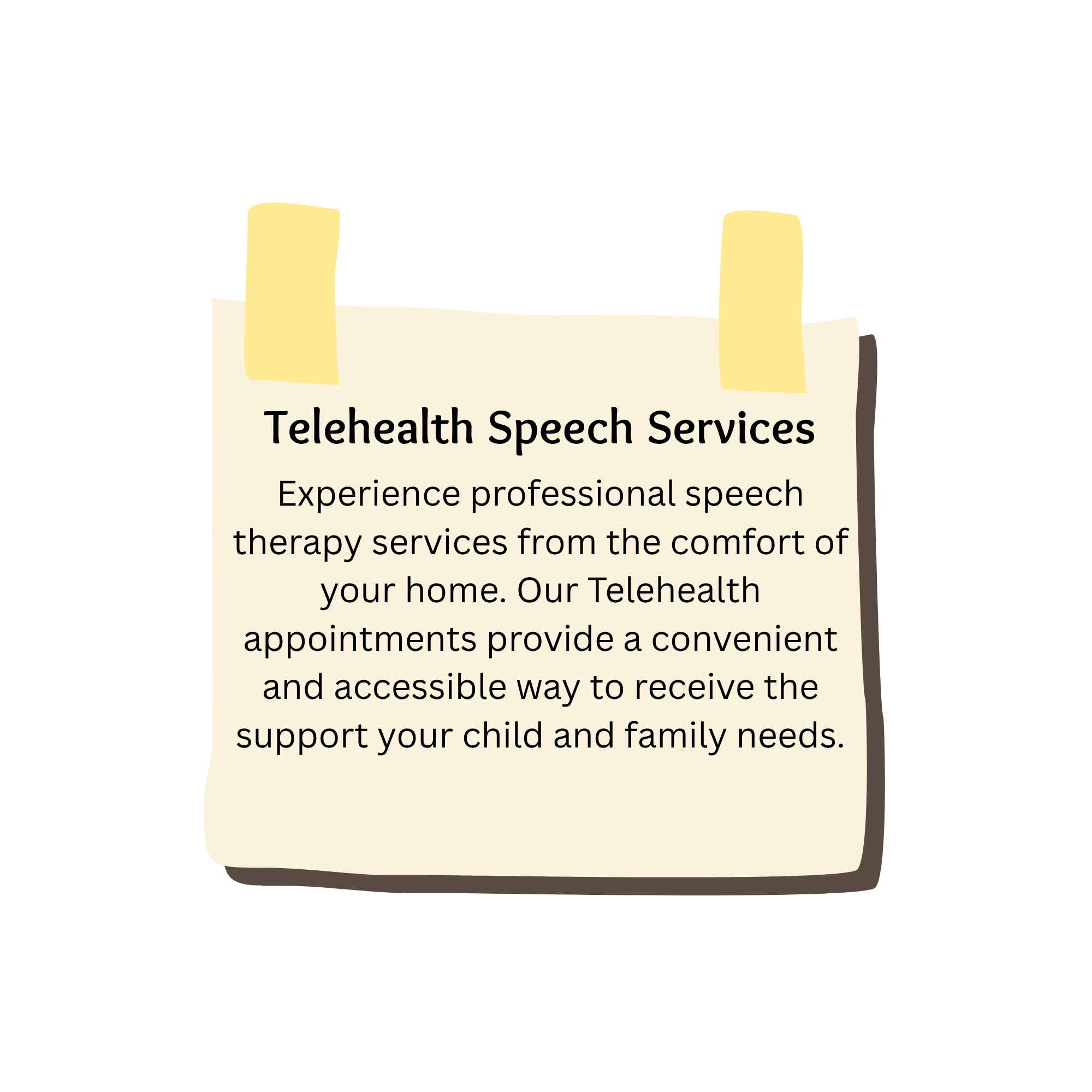 Telehealth Speech Services — experience professional speech therapy from the comfort of your home